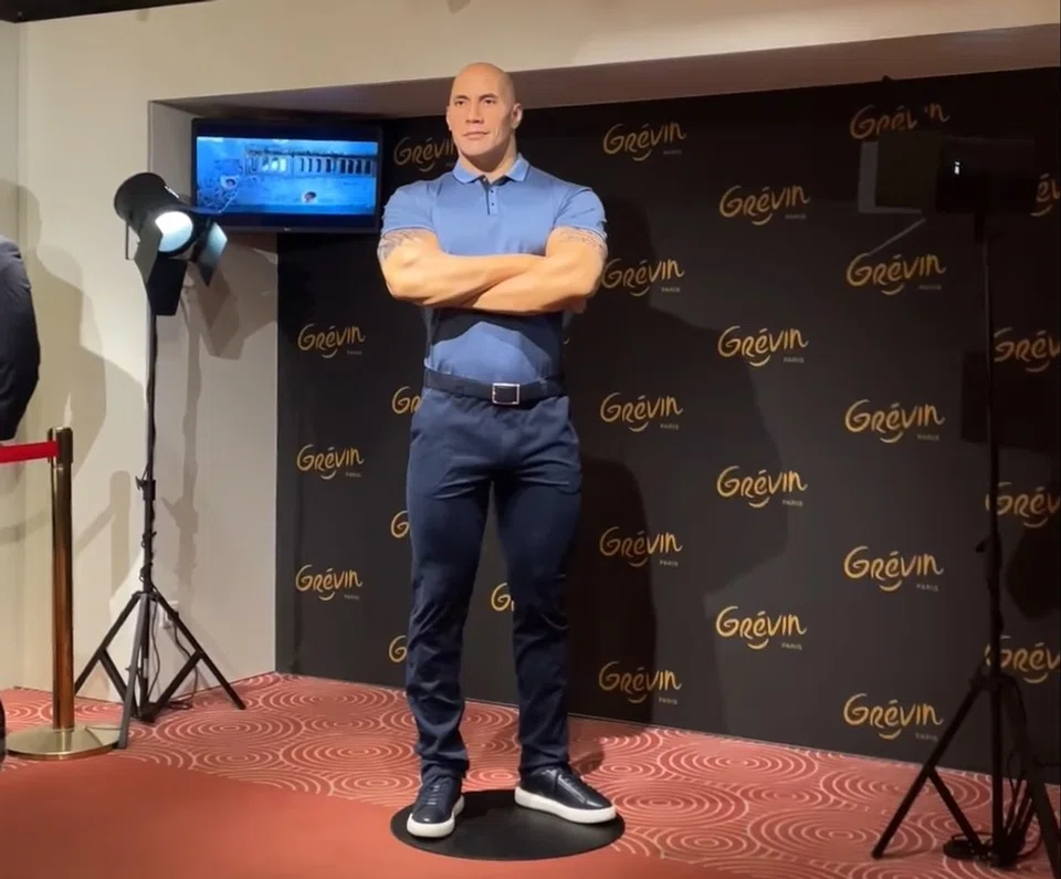 Grevin Museum's waxwork of Dwayne Johnson drew an outcry from Johnson’s fans.