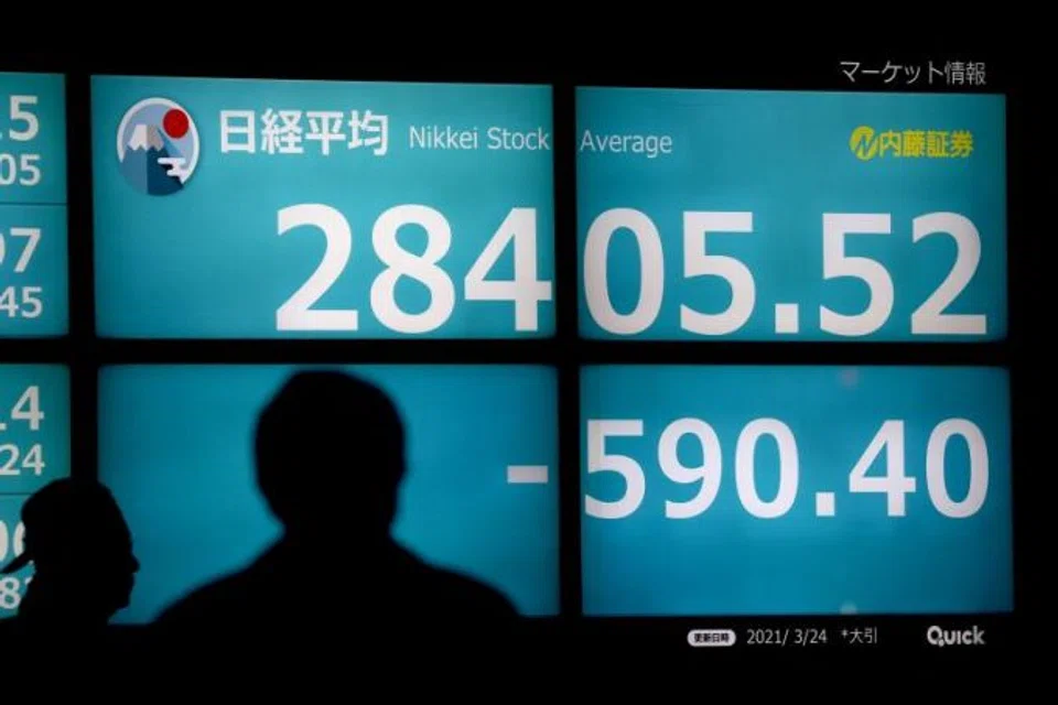 The benchmark Nikkei 225 index ended down 0.26 per cent or 70.34 points at 26,677.80.
