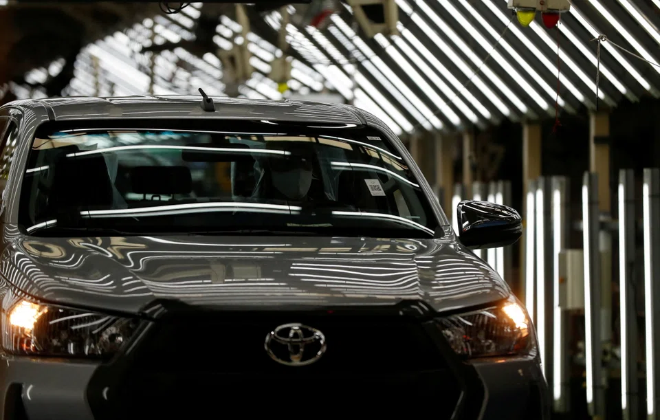 Toyota Motor will cut its global production plan by about 100,000 to roughly 850,000 vehicles in June due to the semiconductor shortage, it said on Tuesday. 