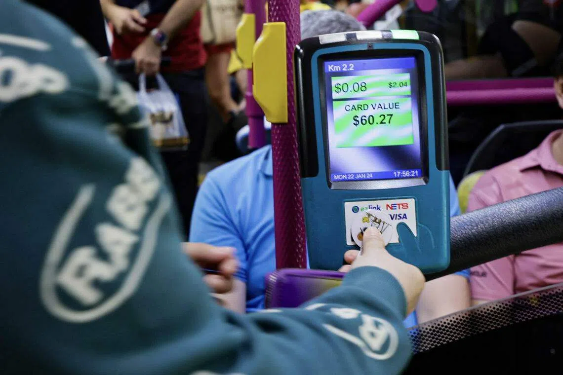 Unlike a card-based system, which stores data directly on the cards and processes transactions instantly when passengers tap out of MRT stops or buses, SimplyGo handles fare payments on back-end servers.