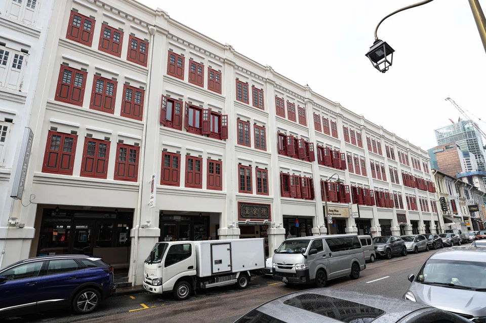 The Mosque Street shophouses are on a site with about 79 years' balance leasehold tenure.