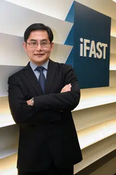 Lim Chung Chun, chairperson and chief executive of iFast, says that the company will benefit from offering digital banking and wealth management services to a global market. 