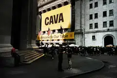 Cava sold about 14.4 million shares in the offering, raising US$318 million.