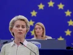 The Commission’s measures include phasing out supplies of Russian crude oil within 6 months and refined products by the end of 2022, European Commission President Ursula von der Leyen said.