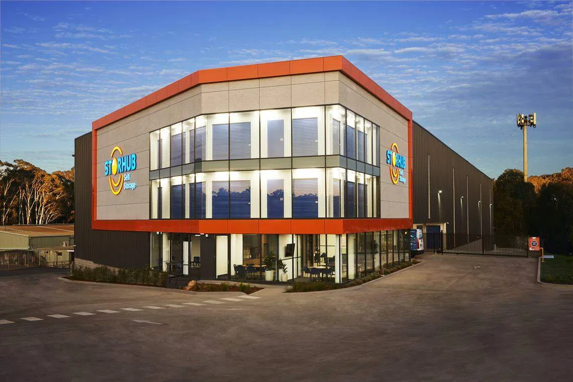 An artist's impression of StorHub's first storage facility in Australia, located in Sydney's Rouse Hill suburb. 