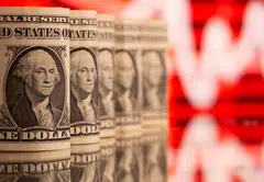 The US dollar index, which measures the currency against a basket of peers, was flat at 104.7.