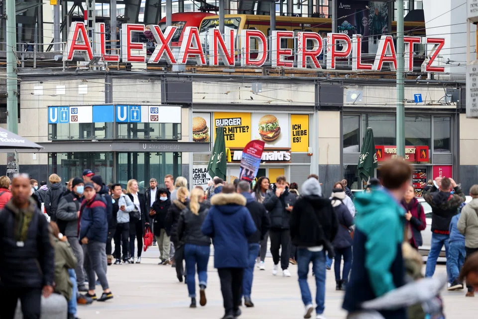 German retail sales were down 9.8 per cent from the previous year, the most since 1980 - before the country's reunification.