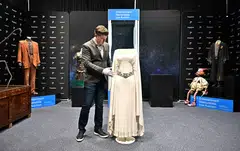 The dress is among more than US$12 million worth of TV and film memorabilia that will be sold at the auction, with bids ending on Friday. 