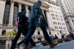 The Dow Jones Industrial Average edged up 0.1 per cent to finish at 34,095.86 on Monday.