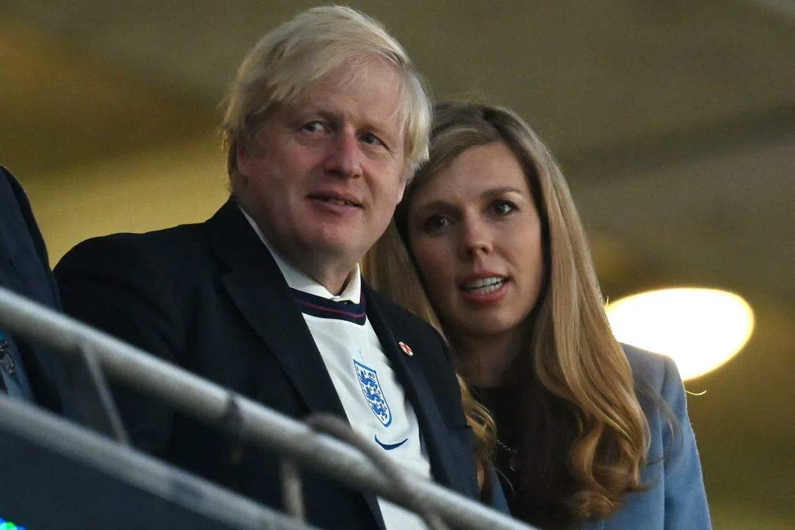 Johnson, who has been married three times, has four children from his second marriage to the lawyer Marina Wheeler, and now has three with Carrie, 35, a former Conservative Party media adviser whom he wed two years ago.