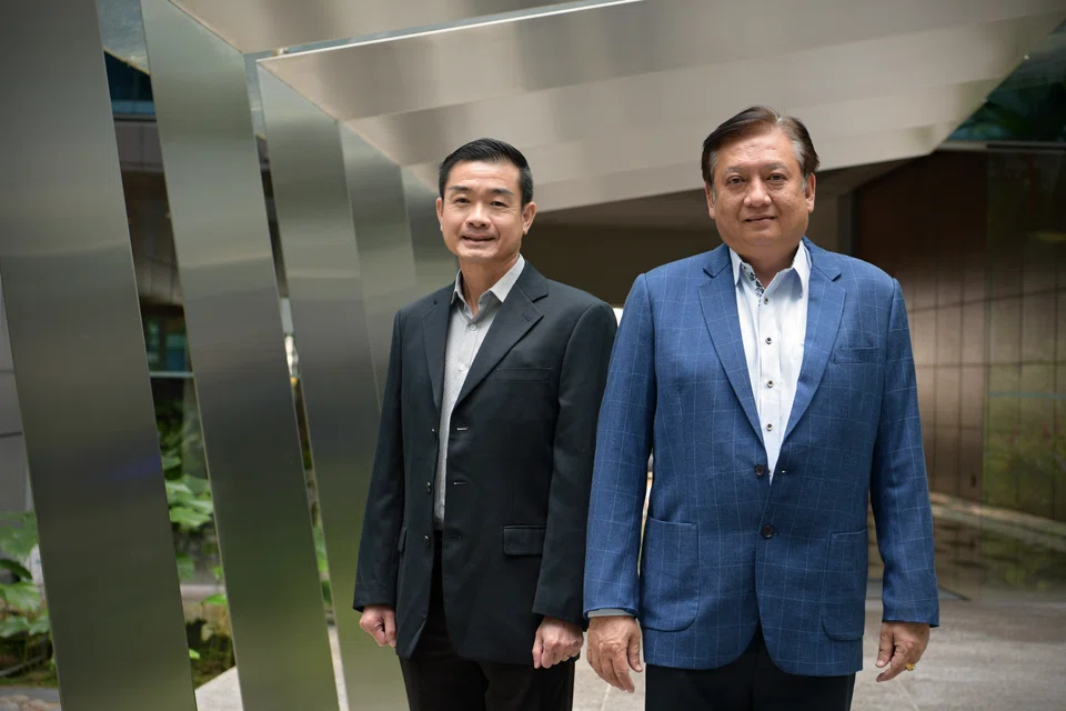 Lincotrade & Associates' managing director Tan Jit Meng (left), and executive director Jackie Soh. The asset enhancement initiative is the largest single contract secured by the group to date. 
