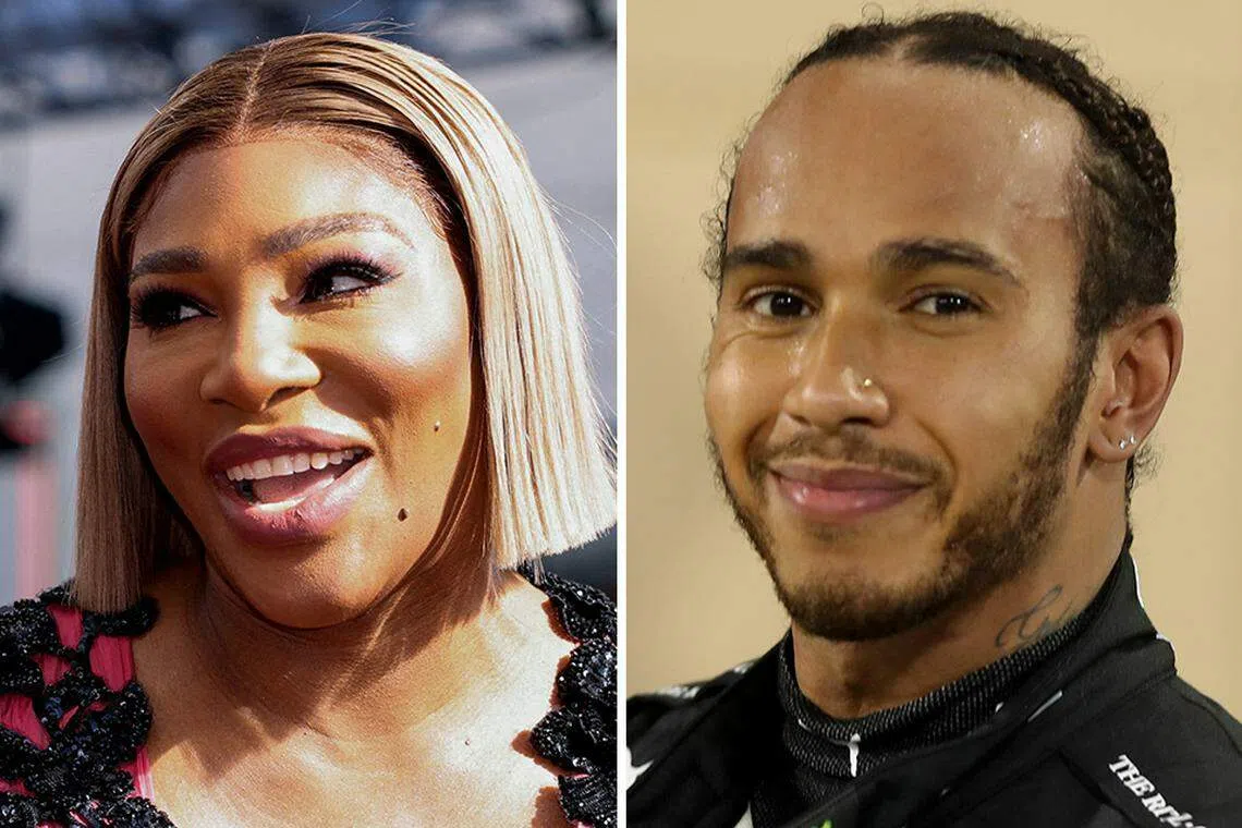 FORMER tennis world No 1 Serena Williams and 7-times Formula One world champion Lewis Hamilton have joined Martin Broughton's bid to buy Premier League club Chelsea, a source close to the bid told Reuters on Thursday (Apr 21).