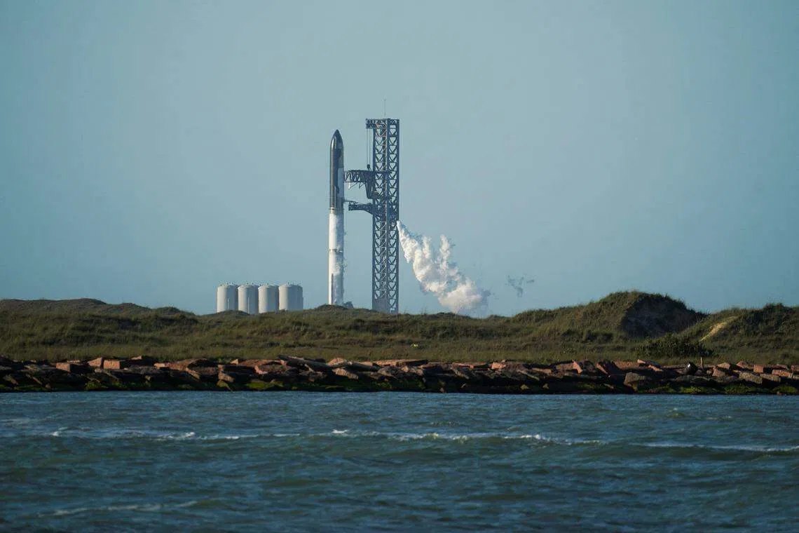 For Starship’s next test flight, SpaceX will do something called hot staging, a technique where the engines on the upper Starship vehicle will ignite while the Super Heavy booster is still attached – pushing the booster away. 