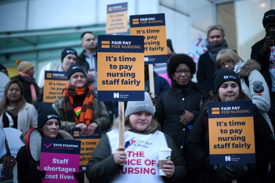 Unions representing UK National Health Service workers say that the government has imposed years of real-term pay cuts.