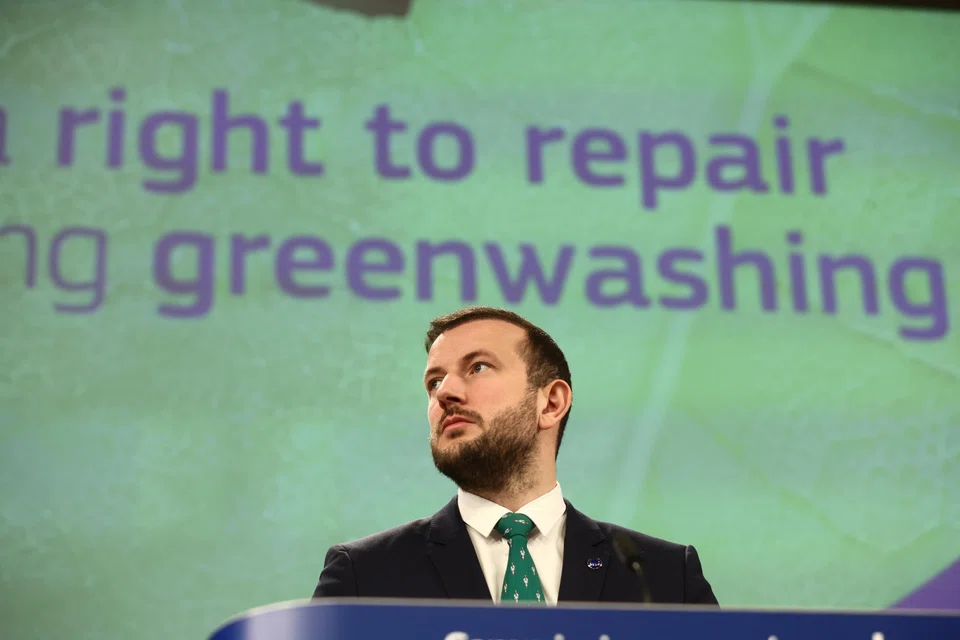 A proposed directive to tackle greenwashing is aimed at environmental labels that are "more transparent and of course easier to understand", says EU environment commissioner Virginijus Sinkevicius.