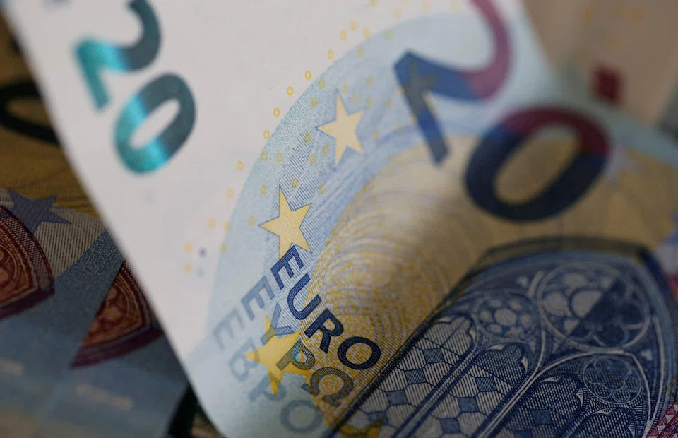 The euro is last 0.15 per cent lower on the day at US$1.10455.