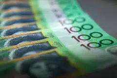The Aussie rose 0.3 per cent to US$0.6472 on Monday, having climbed 0.7 per cent last week to as far as US$0.6522. 