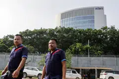 Adani Group says June quarterly earnings before interest, tax, depreciation and amortisation jump 42 per cent from the same period a year ago to 235 billion rupees.