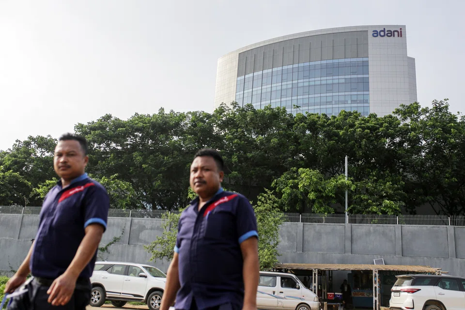 Adani Group says June quarterly earnings before interest, tax, depreciation and amortisation jump 42 per cent from the same period a year ago to 235 billion rupees.