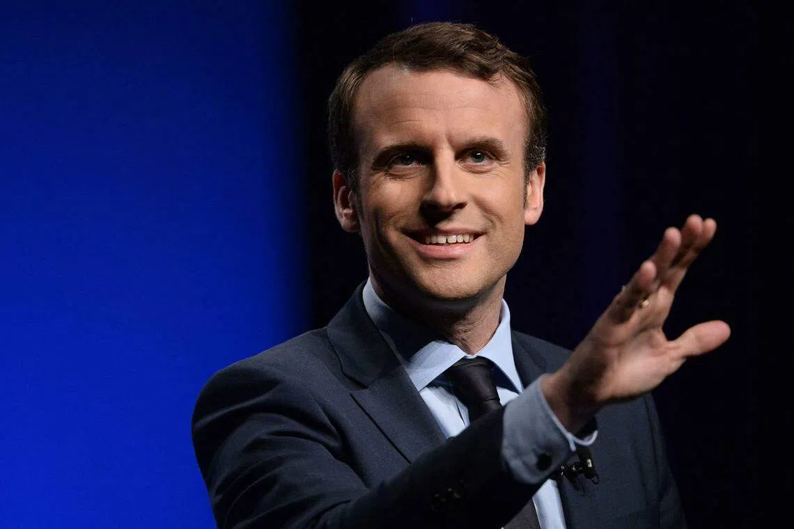French presidential candidate Macron unveils 'anti-nepotism' agenda