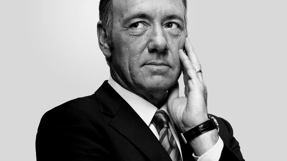 A still from the TV series House of Cards, in which Kevin Spacey played President Frank Underwood. 
