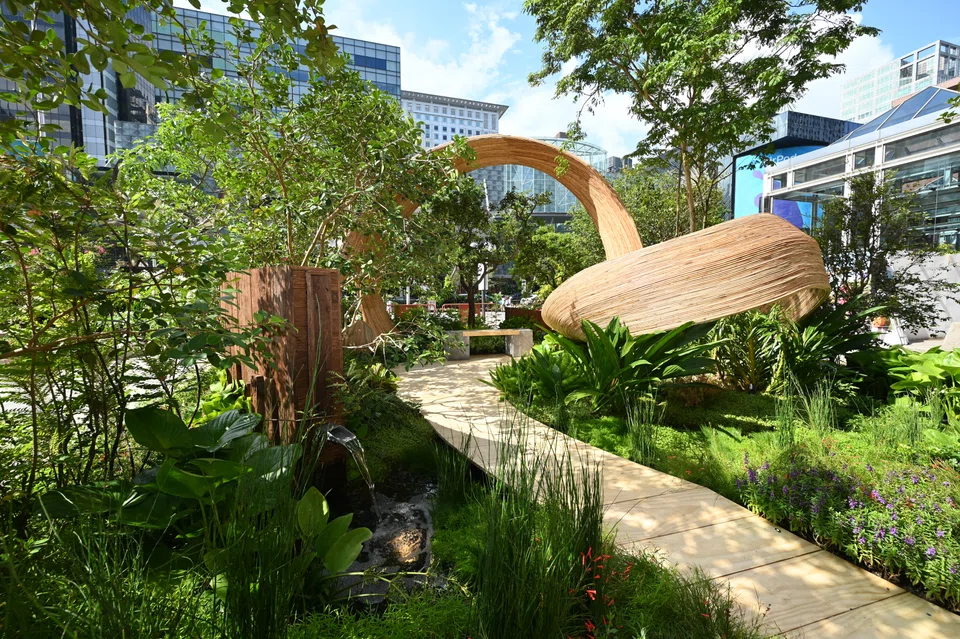 The Orchard Bridge won top prizes in the Show Gardens competition at the Singapore Garden Festival 2022.