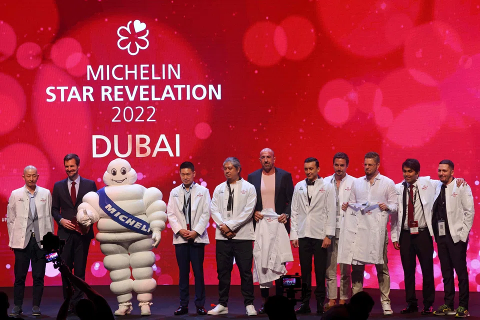 Chefs and owners at the Michelin event. Dubai, the United Arab Emirates' commercial hub, joins a growing number of cities worldwide covered by the coveted French listings.