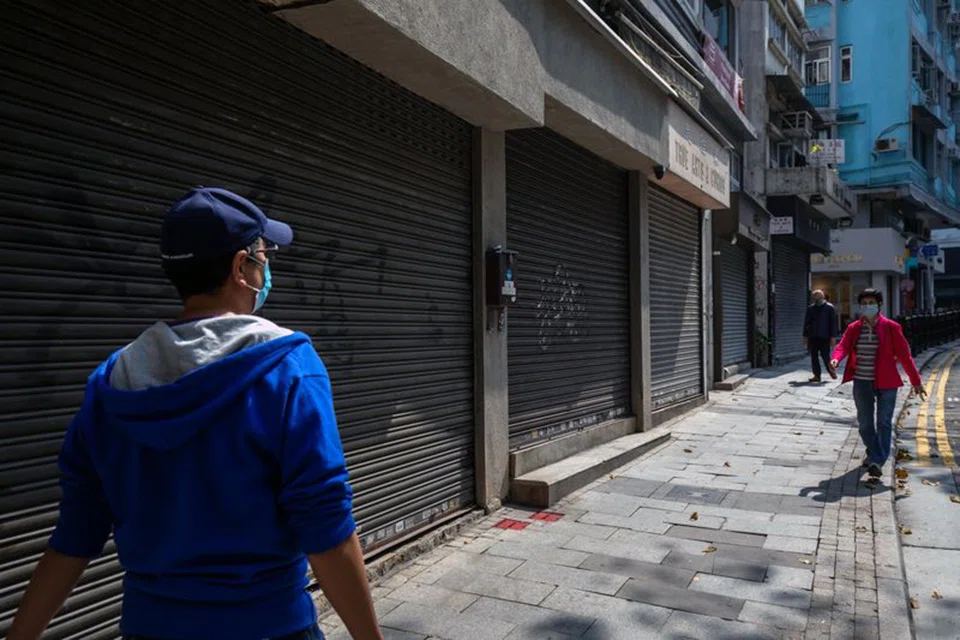 HONG KONG'S retail sales plummeted 13.8 per cent in March, the first back-to-back contraction in more than a year as stringent virus restrictions weighed heavily on the economy and crushed consumer spending. 