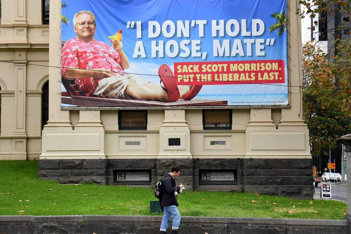 Polls opened in Australia’s federal election on Saturday, with Prime Minister Scott Morrison fighting for another three-year term.