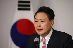 President Yoon, struggling against low approval ratings, says exports are the best choice for the manufacturing-heavy country to overcome its slump.