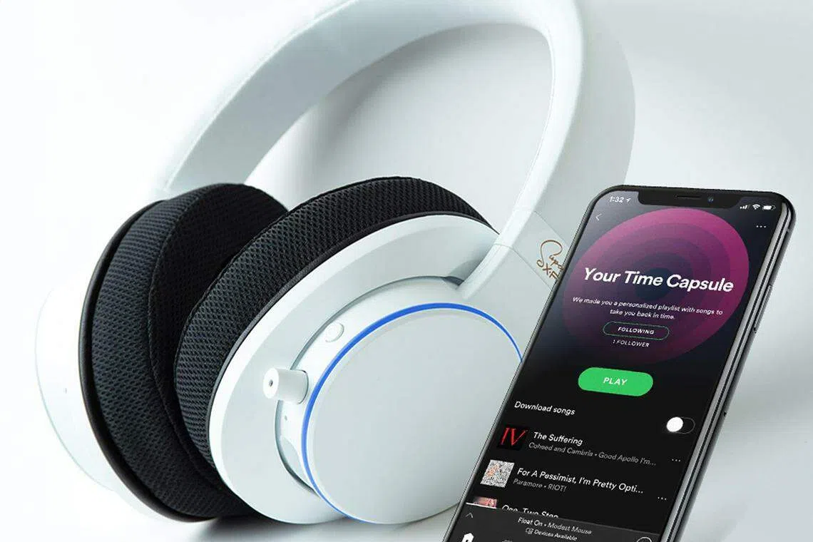 Sim Li Ern, 44, is a nephew of the late Sim Wong Hoo, Creative’s founding chairman and chief executive officer who died on Jan 4 this year. Above: Creative's Sxfi Air Bluetooth headphones.