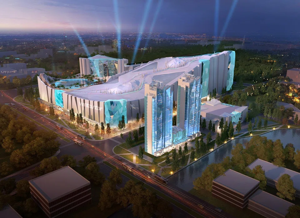 An artist’s impression of Wintastar Shanghai, the world’s largest indoor ski resort. A unit of real-estate player KOP, KOP Northern Lights, has withdrawn its interest in the project. 