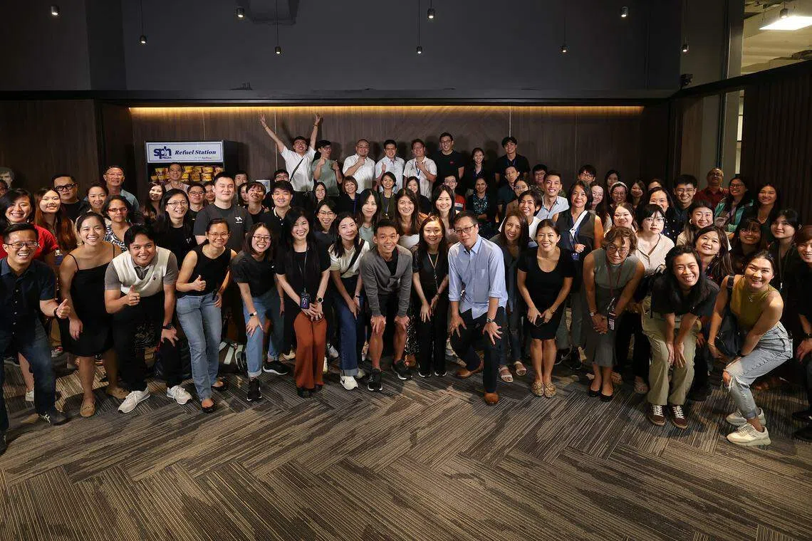 Tech in Asia staff paid a lunchtime visit to The Business Times following the announcement of the acquisition by SPH Media.