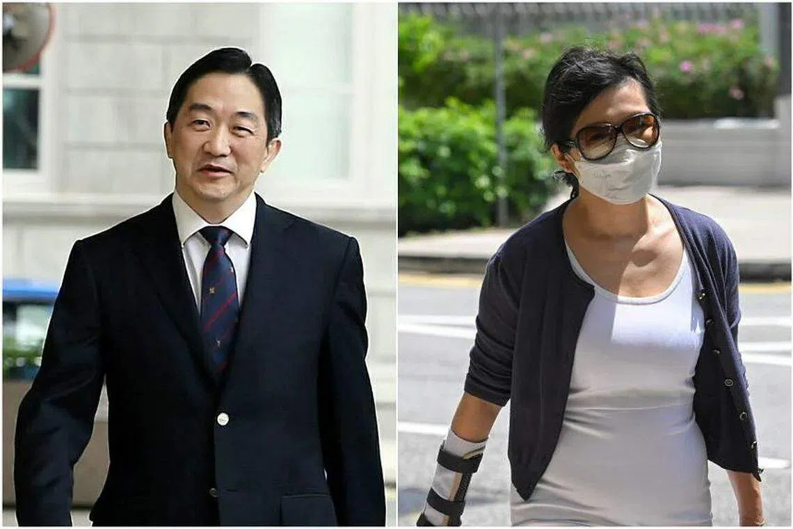 John Soh Chee Wen (left) and his ex-girlfriend Quah Su-Ling were convicted of all 10 market manipulation charges brought against them. 
