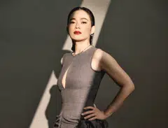 Yeo Yann Yann in dress by Bottega Veneta and necklace, earrings and ring by Tiffany & Co. 