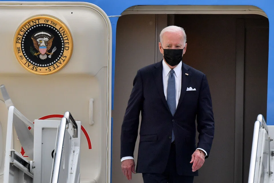Biden arrives at Yokota Air Base in Fussa, Tokyo prefecture;  he is due to meet leaders of Japan, India and Australia -- the “Quad” -- in another cornerstone of his strategy to push back against China’s expanding influence.