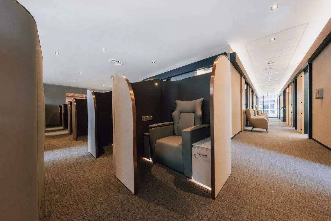 DA Orchard MedSuites has 17 private pods and three VIP suites.