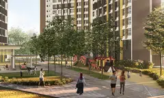 The Rail Green precinct will have a train-themed playground and a pavilion inspired by old train platforms. Walkways throughout the area will feature designs that resemble railway tracks.