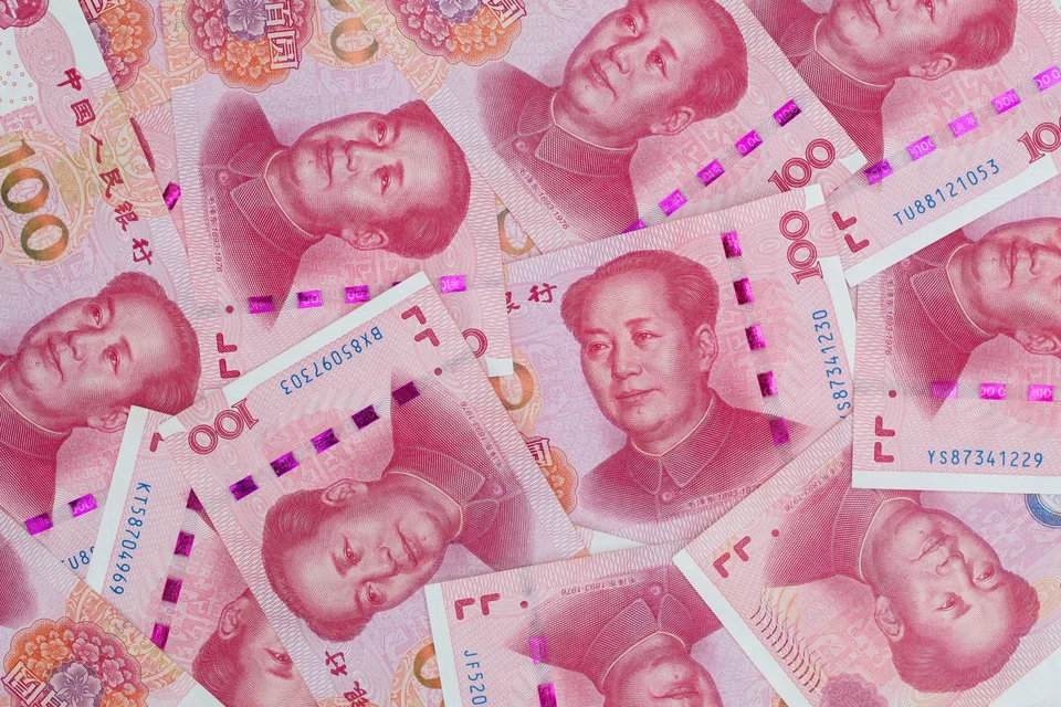 The onshore yuan fell 2.2 per cent in Aug and is on track for its seventh straight month of losses.