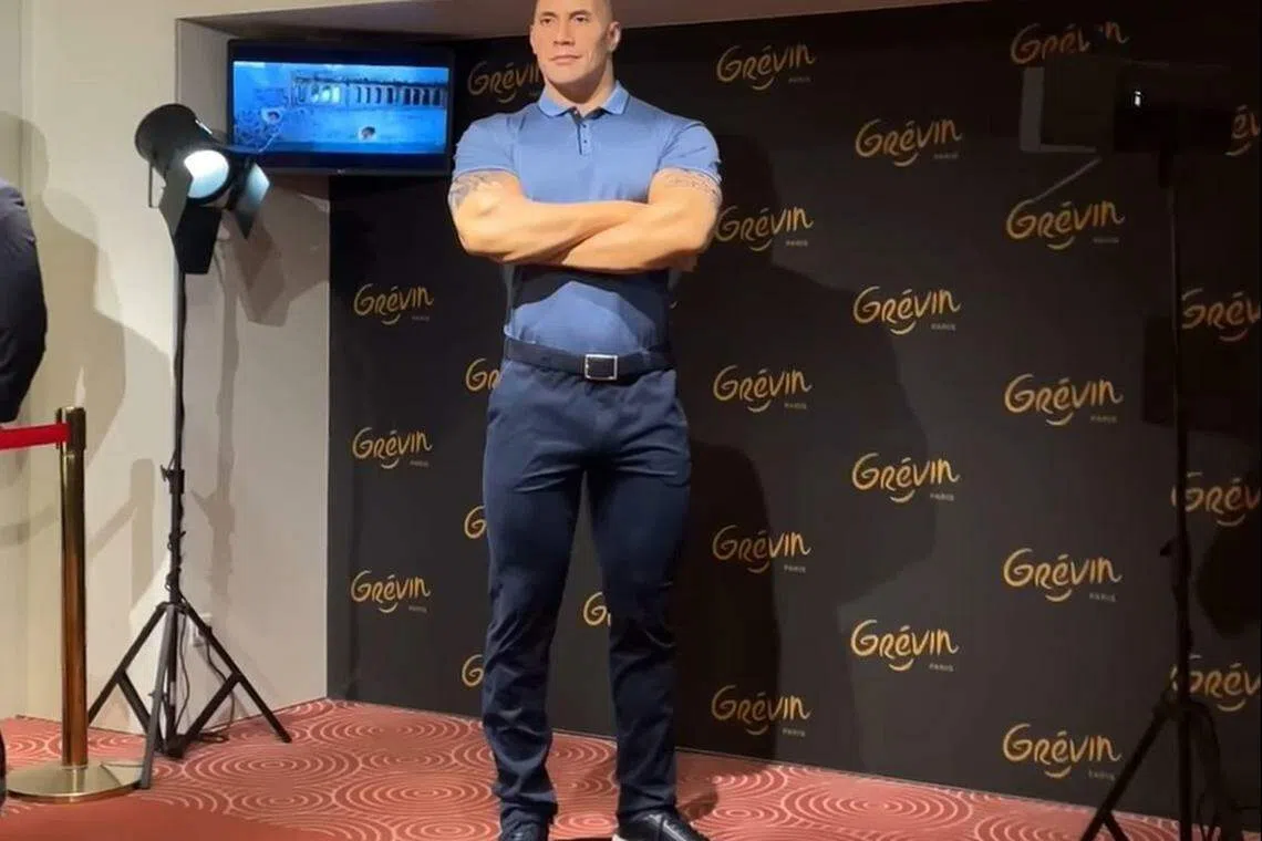 Grevin Museum's waxwork of Dwayne Johnson drew an outcry from Johnson’s fans.