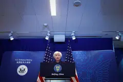 US Treasury Secretary Janet Yellen’s overall message was for both sides to manage their rivalry with a fair set of rules. “President Biden and I do not see the relationship between the US and China through the frame of great power conflict,” she says. “We believe the world is big enough for both of our countries to thrive.”