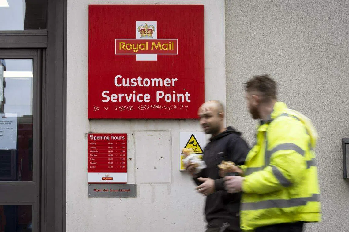 International Distributions Services, which owns the UK postal service, said industrial action, a weak online retail market and severance costs from redundancies had hit performance.