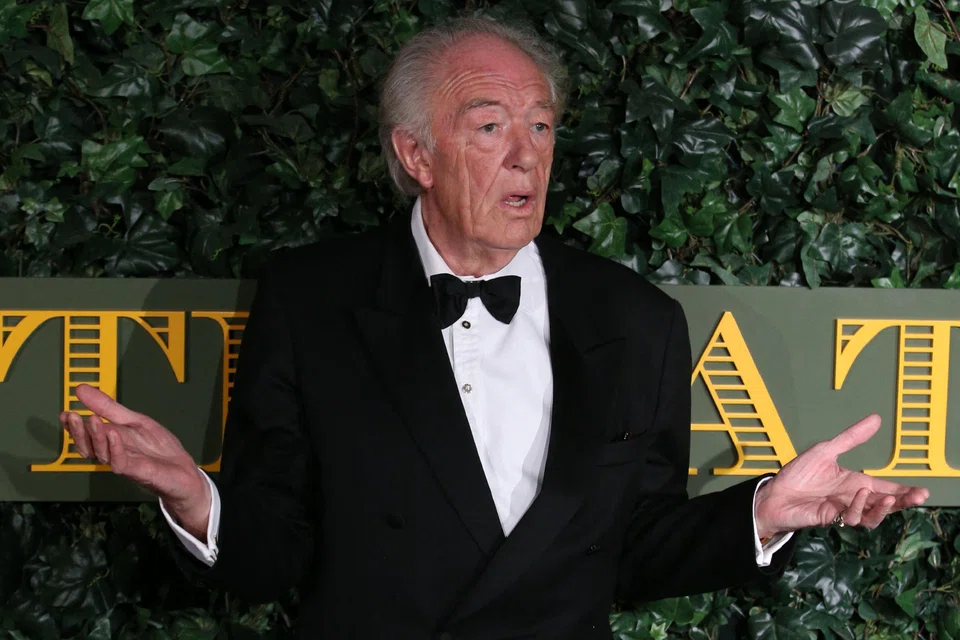 Michael Gambon poses on the red carpet as he attends the 62nd London Evening Standard Theatre Awards 2016.
