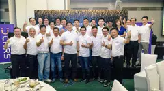 Key founding members of 21 United Holdings, which formed UCars, pictured in April 2019; over the last 12 months or so, more than 20 staff in the UCars team have left.