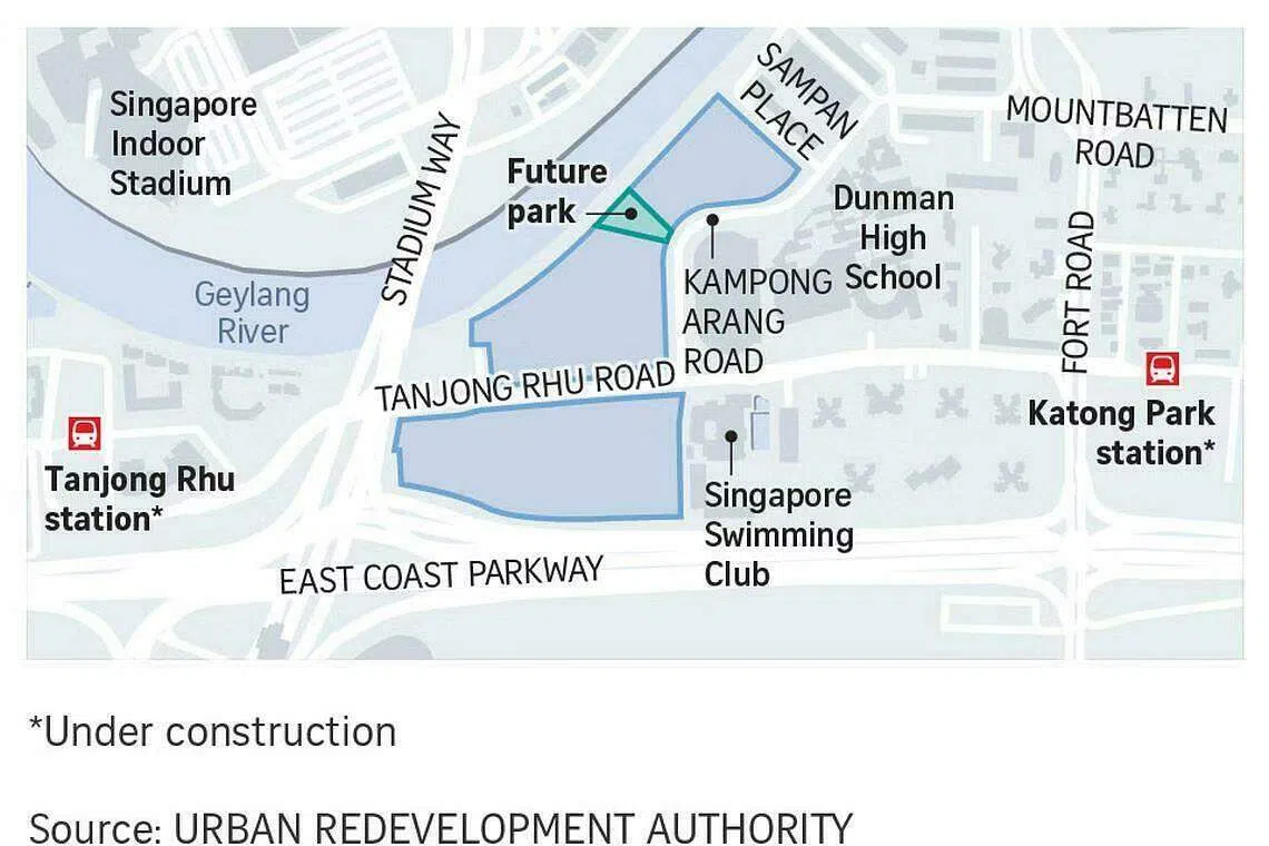 The first plot, adjacent to Sampan Place, is about 2ha – equivalent in size to just under three football fields – and has a plot ratio of 3.6.