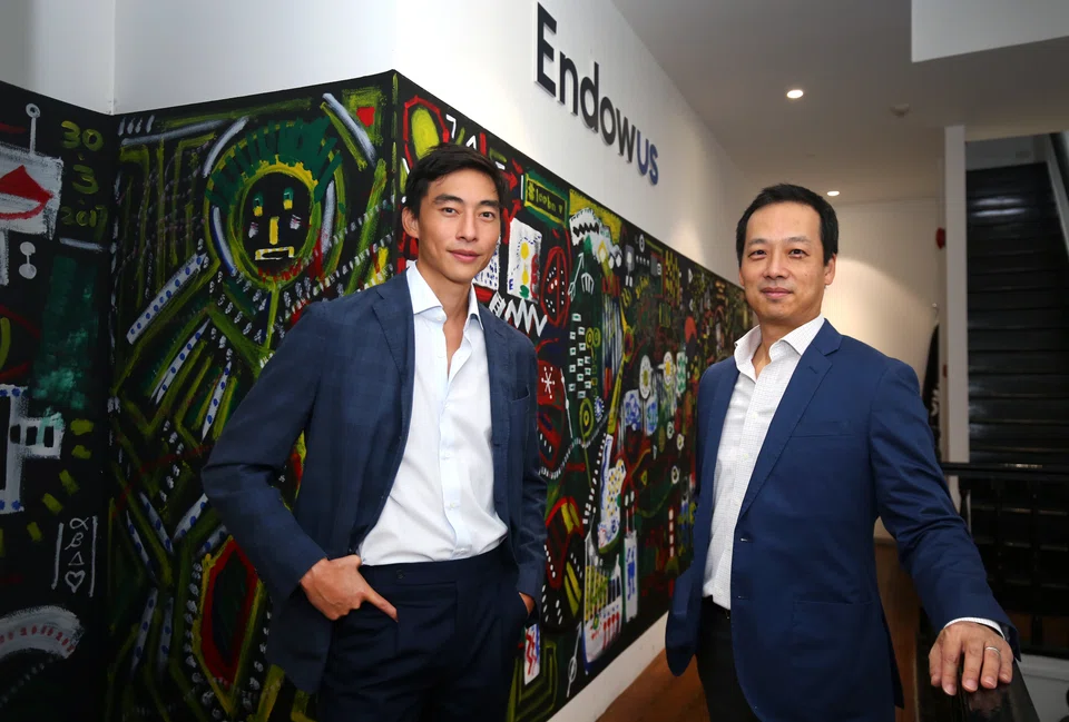 Endowus CEO Gregory Van (left) and chairman and chief investment officer Samuel Rhee. The firm is expanding into the ultra-wealthy client segment with purchase of Hong Kong-based multi-family office Carret Private. 