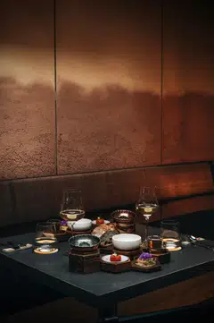  Nouri's spread of snacks.