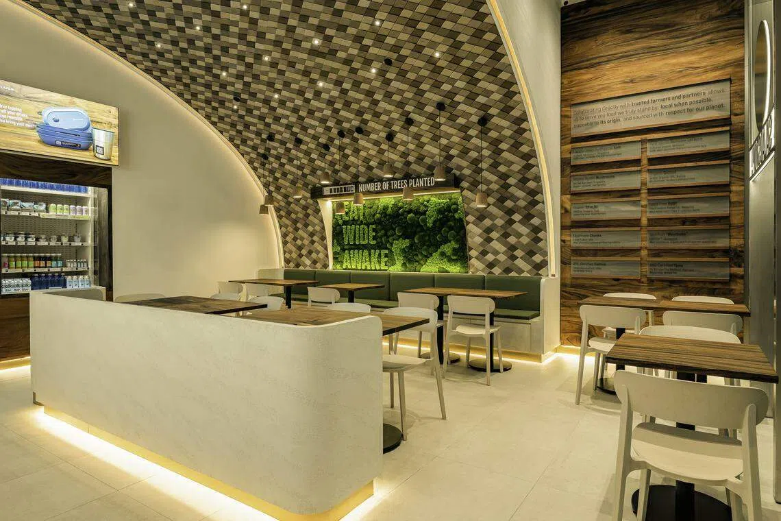 SaladStop! Group in late June launched its first net-zero store in CapitaSpring. It worked with several companies to develop green solutions and provide carbon-neutral delivery services. Sustainability and the Environment Minister Grace Fu said this shows it is possible to operate sustainably and that many companies are embracing green opportunities.