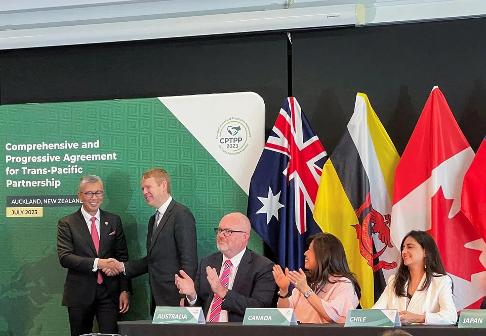 The CPTPP says it is open to accession requests by economies that are ready to meet the high standards of the agreement and have a demonstrated pattern of complying with trade commitments.