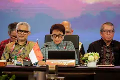 “So we have no choice but to show that Asean can navigate the regional and global dynamics and continue to instil the paradigm of collaboration,” said Indonesia’s Foreign Minister Retno Marsudi.